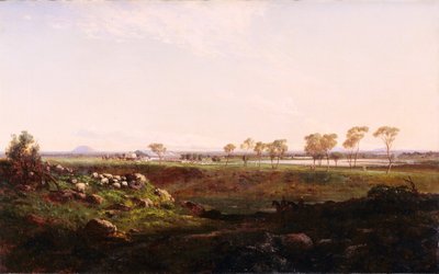 Mount Fyans wolschuur door Louis Buvelot